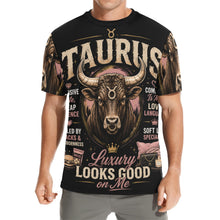 Load image into Gallery viewer, Taurus - Luxury looks good on me Men's All Over Print Crew Neck T-Shirt