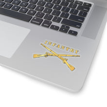 Load image into Gallery viewer, Kiss-Cut Stickers - Army - Infantry Br - Crossed Rifles w Gradient Outline