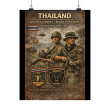 Load image into Gallery viewer, Matte Poster - Thailand's war heroes Cobras and Panthers