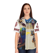 Load image into Gallery viewer, Women's Baseball Jersey (AOP) - Morales Junior High - Cheer - White