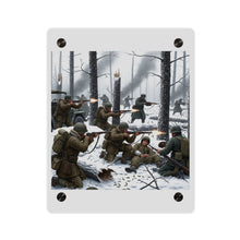 Load image into Gallery viewer, Acrylic Wall Art Panel - 101st Airborne Division fighting the German Army at the Battle of Bastogne