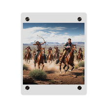 Load image into Gallery viewer, Acrylic Wall Art Panel - Apache Indians attacking a Pony Express Rider