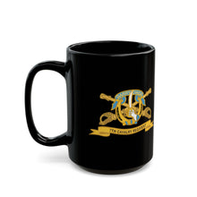 Load image into Gallery viewer, Black Mug (15oz) - Army - 7th Cavalry Regiment w Br - Ribbon X 300