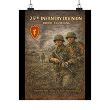 Load image into Gallery viewer, Matte Poster - 25th Infantry Division - Tropic Lightning