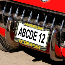 Load image into Gallery viewer, VIETNAM VETERAN - All Over Print License Plate Frame License Plate Frame Black