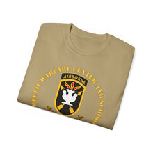 Load image into Gallery viewer, Unisex Ultra Cotton Tee - JFK Special Warfare Center - School SSI w Branch - Veteran wo Backgrnd
