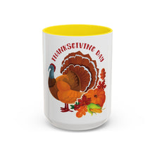 Load image into Gallery viewer, Accent Coffee Mug - Thanksgiving - Happy Turkey Day