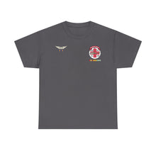 Load image into Gallery viewer, T-Shirt — - 57th Medical Detachment "Original Dustoff" with Aviator Wings, Air Medal w Number 33 and Vietnam Service