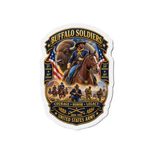 Load image into Gallery viewer, Die-Cut Magnet - Overall Buffalo Soldiers Tribute - 3D - Enhanced