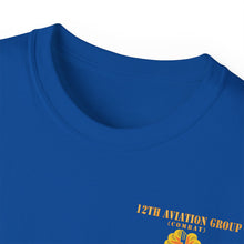 Load image into Gallery viewer, Unisex Ultra Cotton Tee - Vietnam Combat Aviation Vet w Air Crew Badges - 12th AVN Group Combat - Sgt Howard Meyers - 1968-1969 SVC X 300