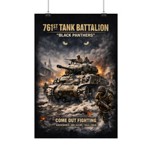 Load image into Gallery viewer, Rolled Posters - 761st Tank Battalion in action - Honoring the 761st Tank Battalion