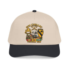 Load image into Gallery viewer, Mid Profile Baseball Cap - Army - 8th Cavalry (Air Cav) - 1st Cav Division w VN SVC - 3D - Enhanced