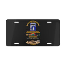 Load image into Gallery viewer, License Plate - XVIII Airborne Corps Desert Storm Ribbons - with Scene - 3D - Transparent
