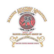 Load image into Gallery viewer, Kiss-Cut Stickers - USMC - Marine Aviation Logistics Squadron 39 - MALS 39 - Kidd