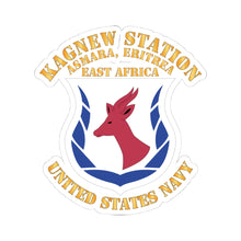 Load image into Gallery viewer, Kiss-Cut Stickers - Navy - Kagnew Station - Asmara, Eritrea - East Africa X 300