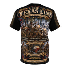 Load image into Gallery viewer, Texans at the Battle of Pickett's Mill Tribute Tee - Civil War, 27 May 1864 (6th, 7th 10th, Texas Infantry, 15th, 17th Texas Cavalry (Dismounted)