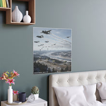 Load image into Gallery viewer, Indoor and Outdoor Silk Posters - Operation Tomahawk - 187th Regimental Combat Team