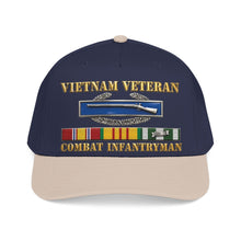Load image into Gallery viewer, Mid Profile Baseball Cap - Army - Vietnam Veteran - Cbt Infantryman w CIB VN SVC - 3D X 300