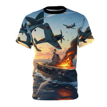 Load image into Gallery viewer, Unisex Tee - AOP - WWII Battle of Midway