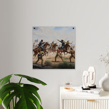 Load image into Gallery viewer, Acrylic Wall Art Panel - 9th Cavalry Regiment fighting Native Americans during the Indian Wars