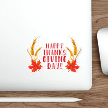 Load image into Gallery viewer, Die-Cut Stickers - Happy Thanksgiving Day