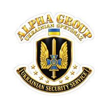 Load image into Gallery viewer, Kiss-Cut Stickers - Ukraine - Alpha Group - Ukrainian Spetsnaz - 3D - Enhanced