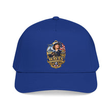 Load image into Gallery viewer, Mid Profile Baseball Cap - WAVES - Women Accepted for Volunteer Emergency Service WWII - 3D - Enhanced