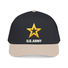 Load image into Gallery viewer, Mid Profile Baseball Cap - Army Star W Us Army w White Star - 3D - Enhanced