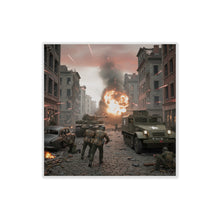 Load image into Gallery viewer, Acrylic Wall Art Panel - M3A1 - 9th Armor Division Attack - WWII
