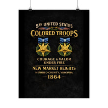 Load image into Gallery viewer, Matte Poster - 5th USCT at New Market Heights - Shirt - Back