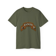 Load image into Gallery viewer, Unisex Ultra Cotton Tee - Army - 1st Ranger Battalion - Ranger Scroll - 3D - Enhanced