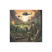 Load image into Gallery viewer, Indoor and Outdoor Silk Posters - Vietnam Patrol Fire Fight Requesting Medevac
