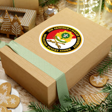 Load image into Gallery viewer, Kiss-Cut Stickers - Army - 2nd Armored Cavalry Regiment DUI - Red White - Operation Desert Storm