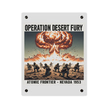 Load image into Gallery viewer, Acrylic Wall Art Panel - Atomic Testing in Nevada Desert Operation Fury