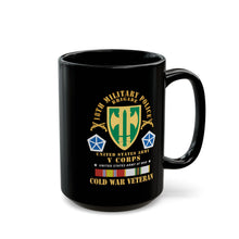 Load image into Gallery viewer, Black Mug 15oz - Army - 18th MP Brigade - V Corps- COLD SVC X 300