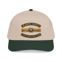 Load image into Gallery viewer, Mid Profile Baseball Cap - USCG - Marine Safety - Auxiliary w txt - 3D - Enhanced