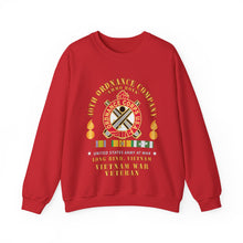 Load image into Gallery viewer, Crewneck Sweatshirt - 40th Ordnance Company - ORD Emblem - Ammo Boys - Long Binh, Vietnam Vet w VN SVC X 300