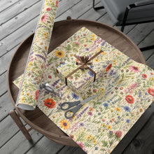 Load image into Gallery viewer, Gift Wrap Paper — Wildflower meadow watercolor pattern