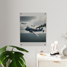 Load image into Gallery viewer, Acrylic Wall Art Panel - April 8, 1950, Baltic Sea - Latvia Soviet fighters shot down a U.S. Navy PB4Y-2 - Liberator - Cold War