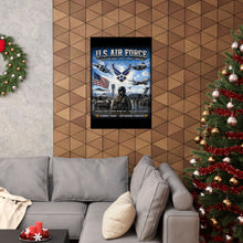 Load image into Gallery viewer, U.S. Air Force - Airmen Today, Defenders Forever - Tribute Matte Poster — "READY TO FIGHT"