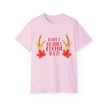 Load image into Gallery viewer, Unisex Ultra Cotton Tee - Happy Thanksgiving Day