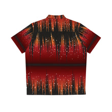 Load image into Gallery viewer, Men's Hawaiian Shirt (AOP) - Red Night Sky with Stars