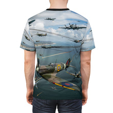 Load image into Gallery viewer, AOP Unisex Tee - British and German aircraft during the Battle of Britain
