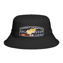 Load image into Gallery viewer, Bucket Hat — Afghanistan Combat Veteran Embroidered Patch - Combat Veteran - Afghanistan - V1