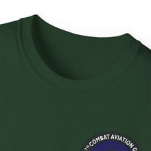 Load image into Gallery viewer, Unisex Ultra Cotton Tee - Vietnam Combat Aviation Vet w Air Crew Badges - 12th Combat Aviation Group - Black Jack No2 - Sgt Howard Meyers - 1968-1969 SVC X 300