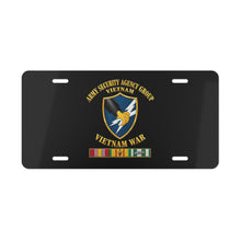 Load image into Gallery viewer, License Plate - Army - Army Security Agency Group w SVC Ribbons - 3D - Enhanced