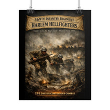 Load image into Gallery viewer, Rolled Posters - 369th Infantry Regiment - Assault across No Man's Land - WWI - Poster