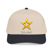 Load image into Gallery viewer, Mid Profile Baseball Cap - Army Star W Us Army w White Star - 3D - Enhanced