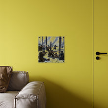 Load image into Gallery viewer, Acrylic Wall Art Panel - 101st Airborne Division fighting the German Army at the Battle of Bastogne