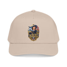 Load image into Gallery viewer, Mid Profile Baseball Cap - WAVES - Women Accepted for Volunteer Emergency Service WWII - 3D - Enhanced
